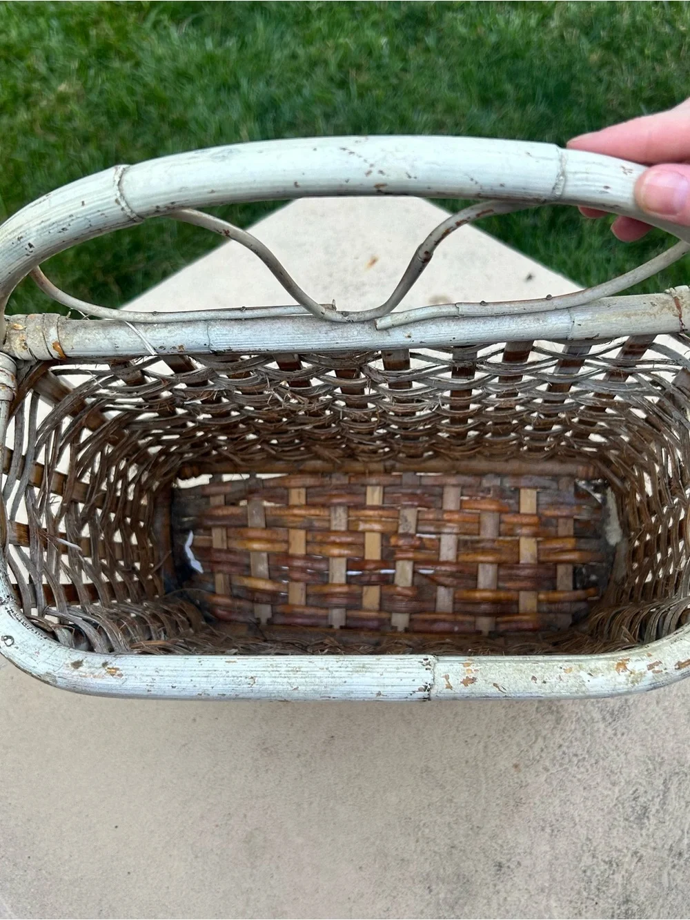 Vintage Woven Wicker Wall Basket